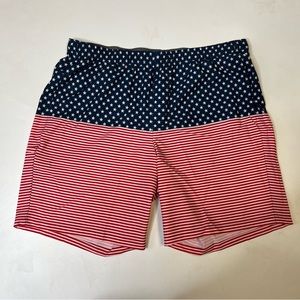 American Flag Swim Trunks